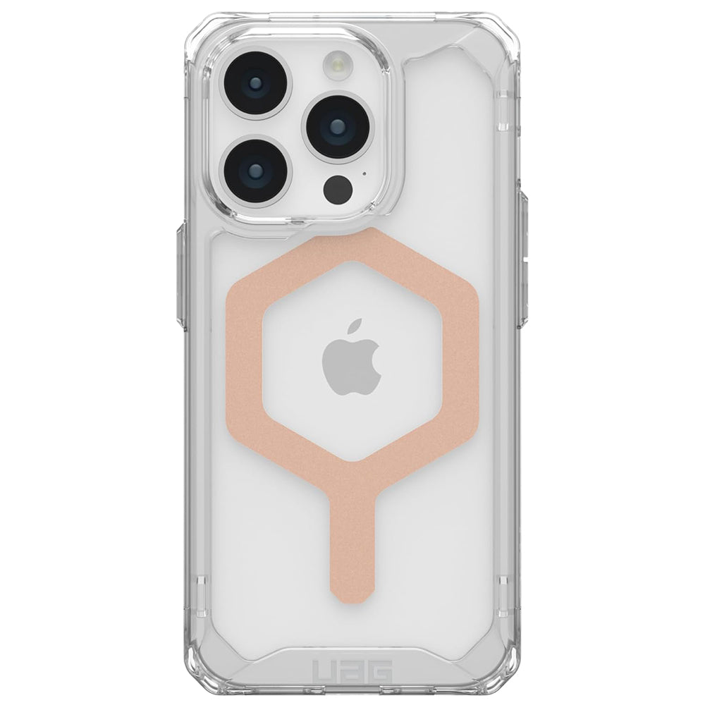 Custodia MagSafe per Apple iPhone 15 Pro, Urban Armor Gear, Plyo, Rosa Dorato