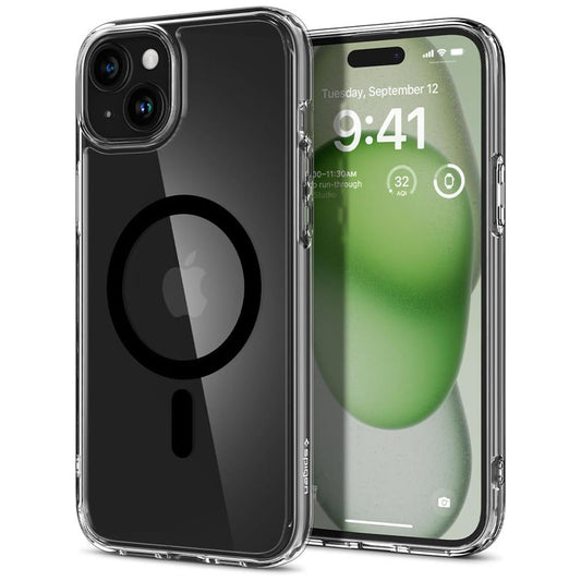 MagSafe Case for Apple iPhone 15, Spigen, Ultra Hybrid, Black