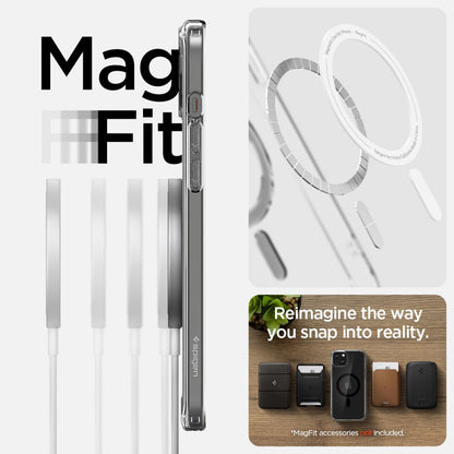 Custodia MagSafe per Apple iPhone 15, Spigen, Ultra Hybrid, Nera ACS06803