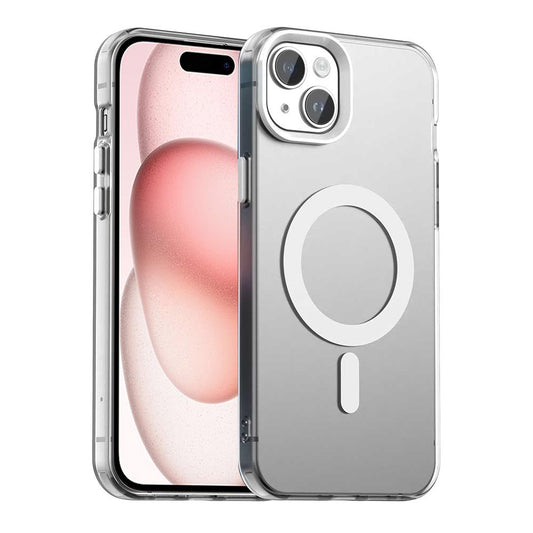Custodia MagSafe per Apple iPhone 15, Techsuit, CandyCase, Bianca