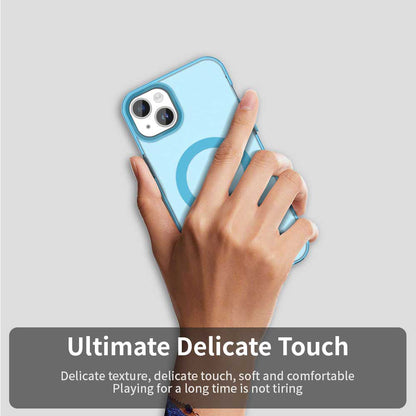 Custodia MagSafe per Apple iPhone 15, Techsuit, CandyCase, Blu