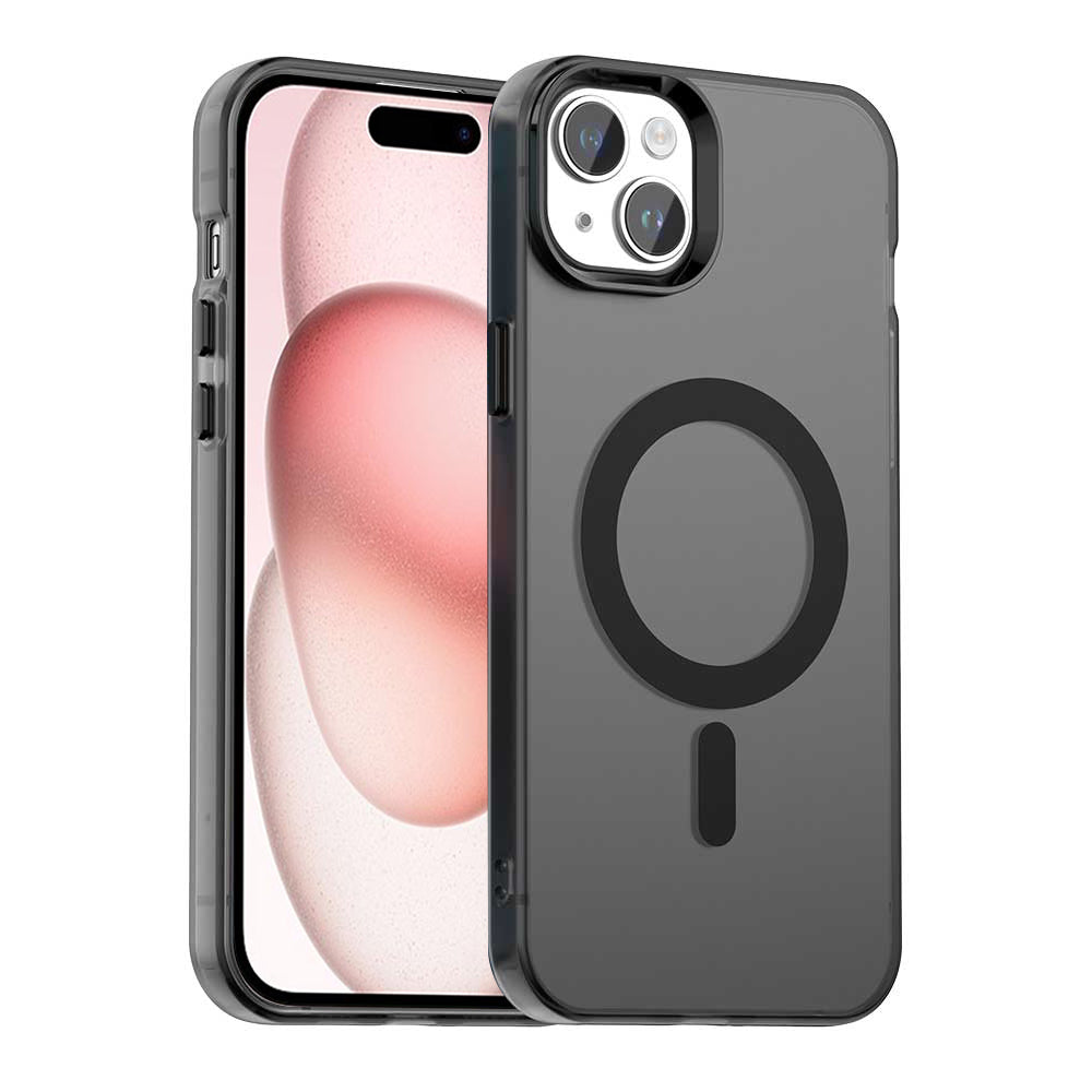 Custodia MagSafe per Apple iPhone 15, Techsuit, CandyCase, Nera
