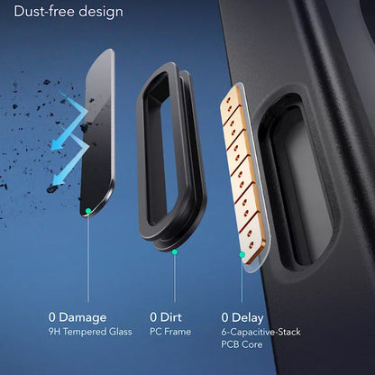 Custodia MagSafe per Apple iPhone 16, ESR, Classic Hybrid Slide, Nera Trasparente