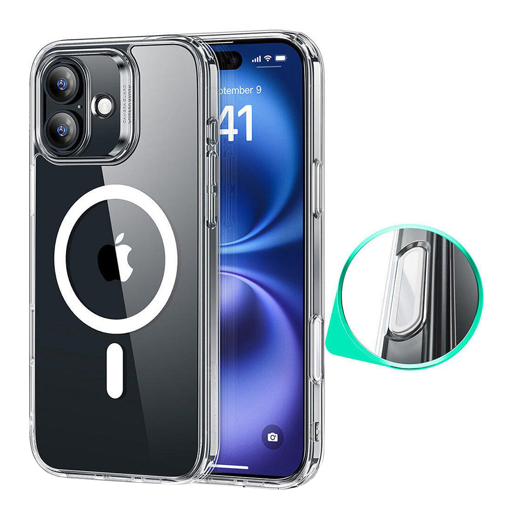 Custodia MagSafe per Apple iPhone 16, ESR, Classic Hybrid Slide, Trasparente