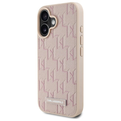 MagSafe Case for Apple iPhone 16, Karl Lagerfeld, Hot Stamp, Pink