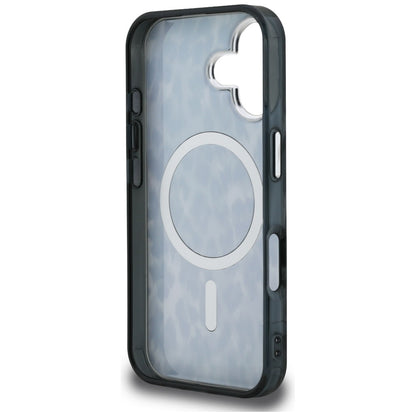 Custodia MagSafe per Apple iPhone 16, Karl Lagerfeld, IML Leopard Pattern, Nera