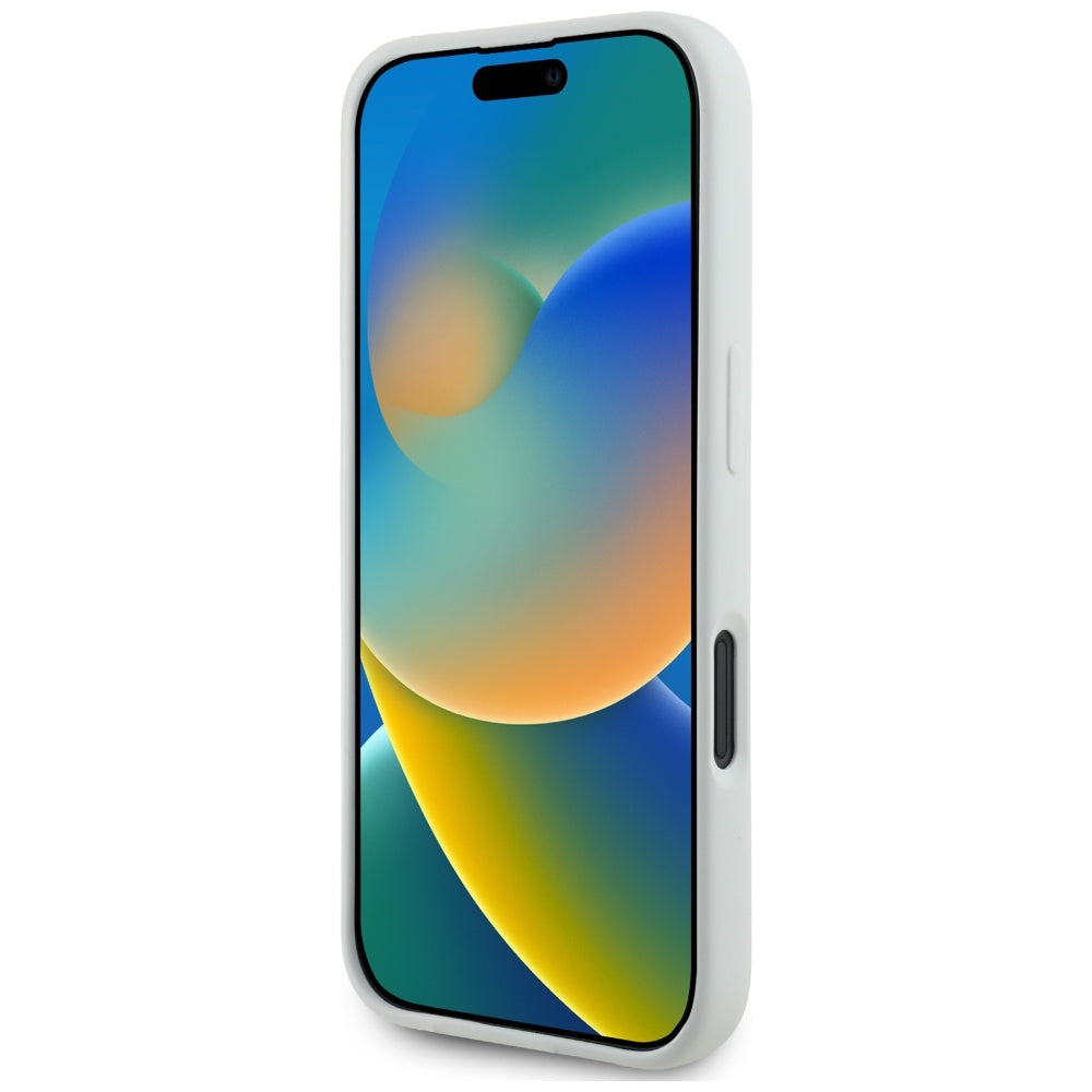 Custodia MagSafe per Apple iPhone 16, Karl Lagerfeld, Silicone Karl & Choupette's Heads, Beige