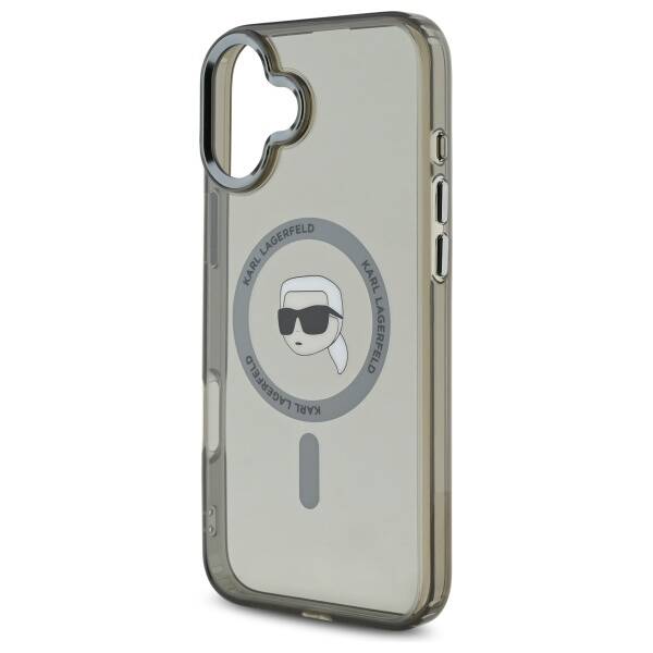 Custodia MagSafe per Apple iPhone 16 Plus, Karl Lagerfeld, IML Karl's Head, Nera