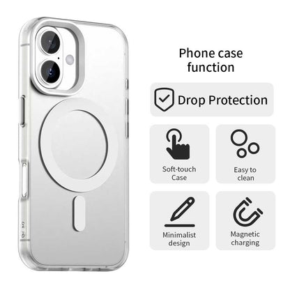 Custodia MagSafe per Apple iPhone 16 Plus, Techsuit, CandyCase, Bianca