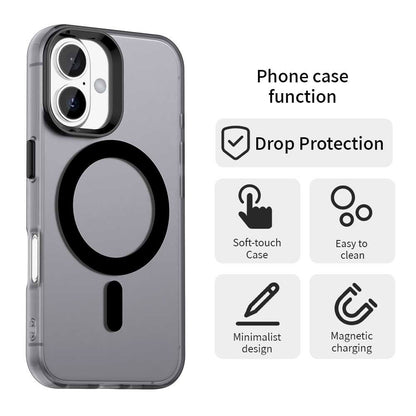 Custodia MagSafe per Apple iPhone 16 Plus, Techsuit, CandyCase, Nera