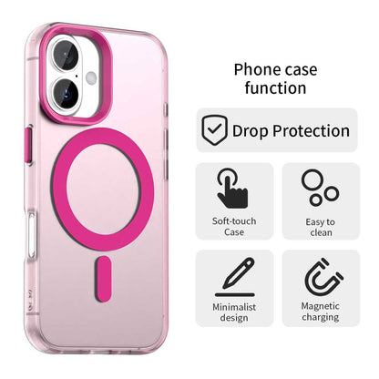Custodia MagSafe per Apple iPhone 16 Plus, Techsuit, CandyCase, rosa