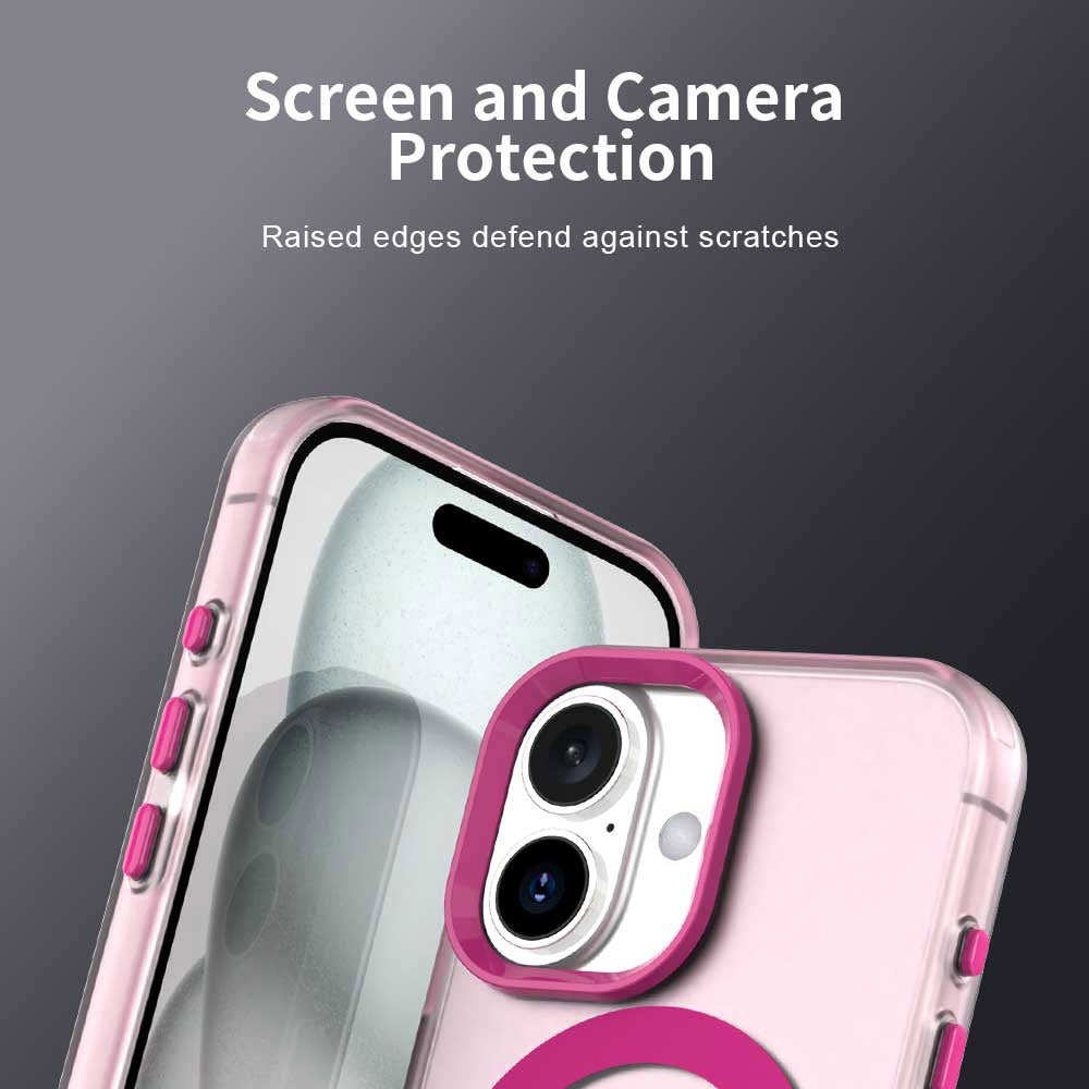 Custodia MagSafe per Apple iPhone 16 Plus, Techsuit, CandyCase, rosa