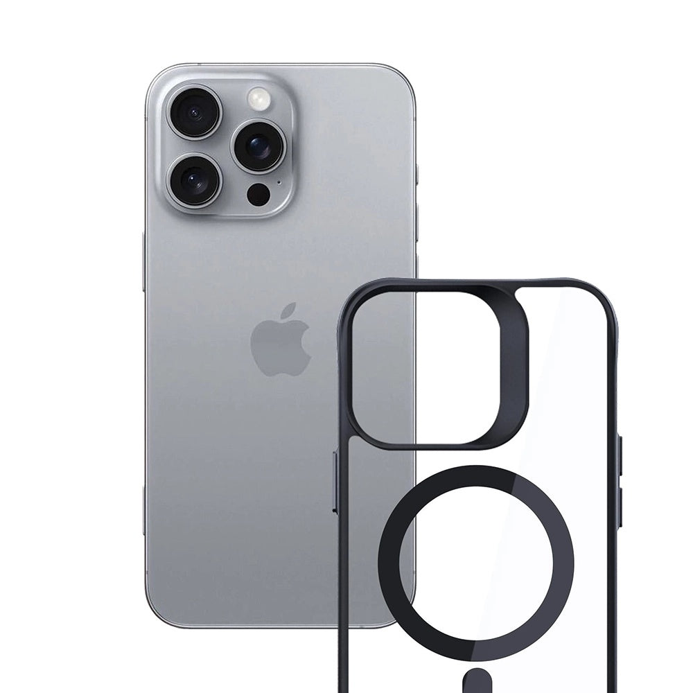 Custodia MagSafe per Apple iPhone 16 Pro, 3MK, Satin Armor, Trasparente