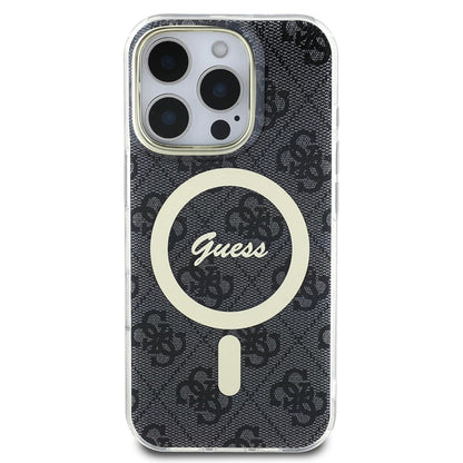 Custodia MagSafe per Apple iPhone 16 Pro, Guess, IML 4G, Nera