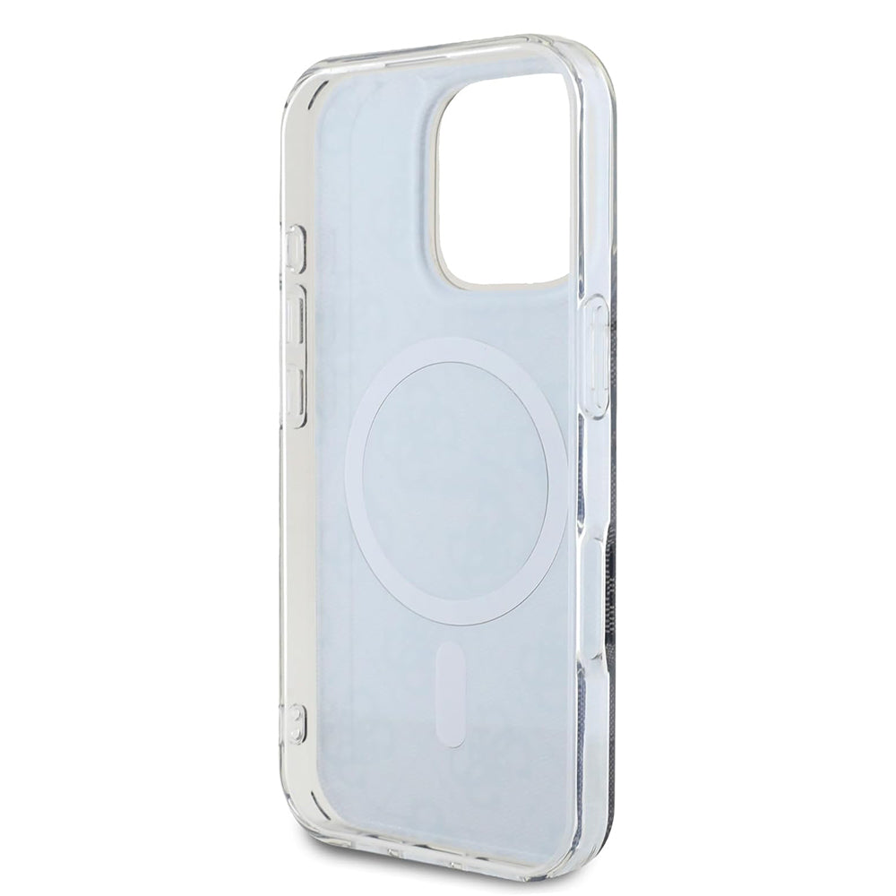 Custodia MagSafe per Apple iPhone 16 Pro, Guess, IML 4G, Nera