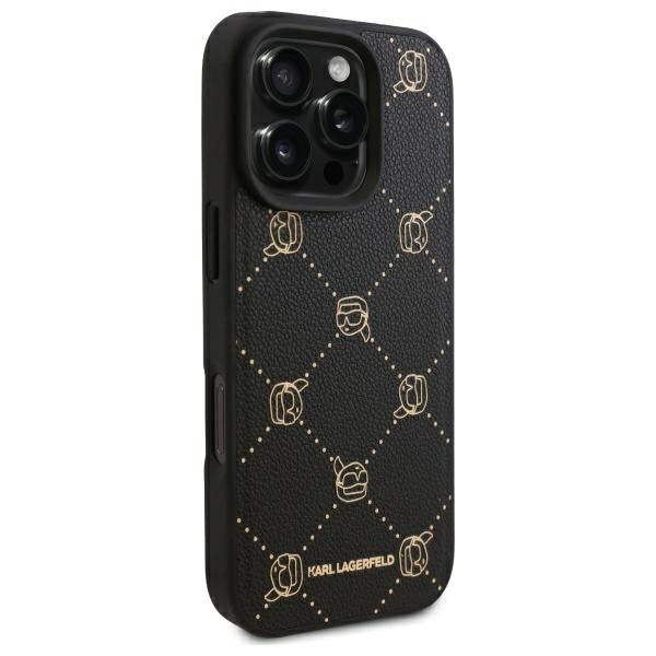 Custodia MagSafe per Apple iPhone 16 Pro, Karl Lagerfeld, Karl's Head, Nera