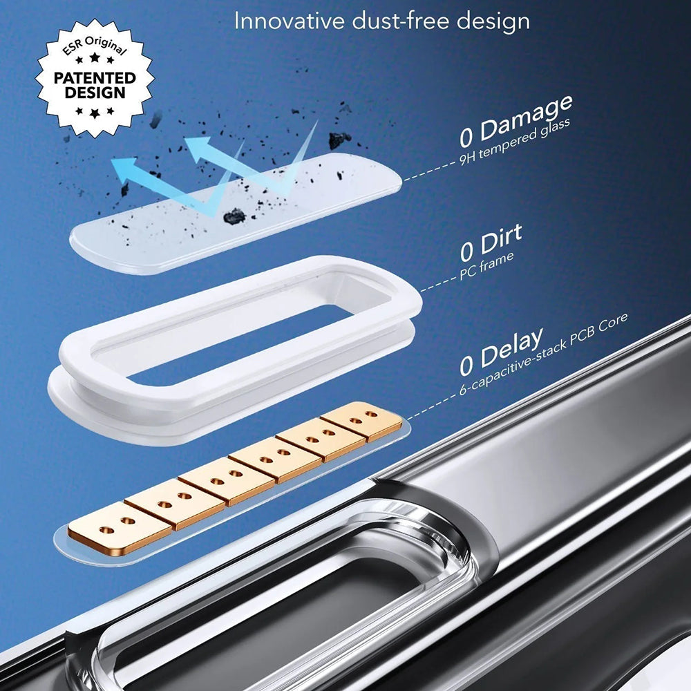 Custodia MagSafe per Apple iPhone 16 Pro Max, ESR, Classic Hybrid Slide, Nera Trasparente