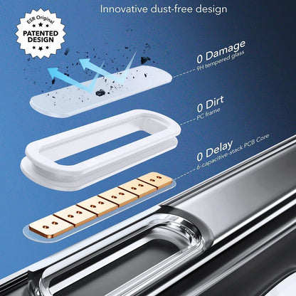 Custodia MagSafe per Apple iPhone 16 Pro Max, ESR, Classic Hybrid Slide, Nera Trasparente
