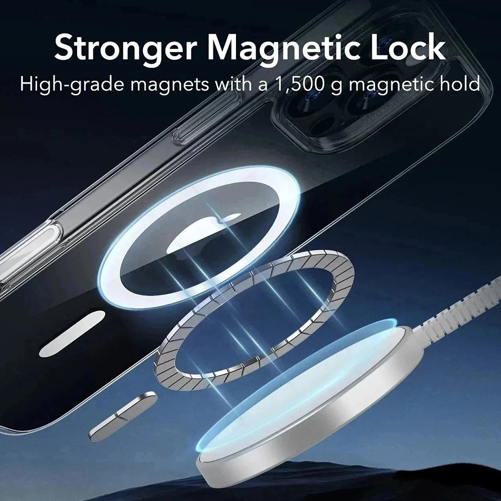 Custodia MagSafe per Apple iPhone 16 Pro Max, ESR, Classic Hybrid Slide, Trasparente