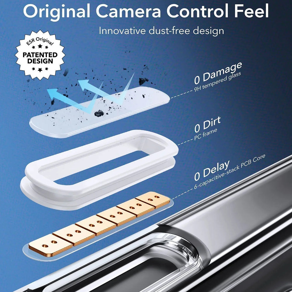 Custodia MagSafe per Apple iPhone 16 Pro Max, ESR, Classic Hybrid Slide, Trasparente