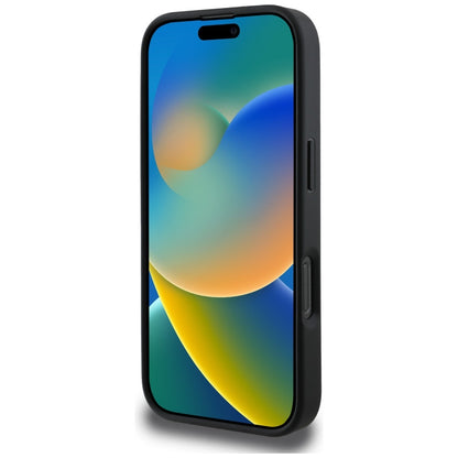 Custodia MagSafe per Apple iPhone 16 Pro Max, Guess, Cardslot 4G Stripes, Nera