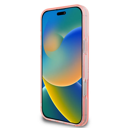 Custodia MagSafe per Apple iPhone 16 Pro Max, Guess, IML Flowers Wreath, Rosa