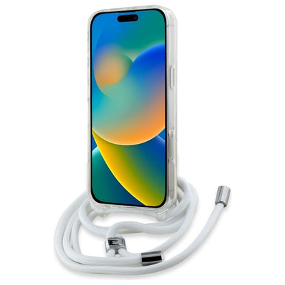 Custodia MagSafe per Apple iPhone 16 Pro Max, Karl Lagerfeld, IML Crossbody Karl's Head, Trasparente