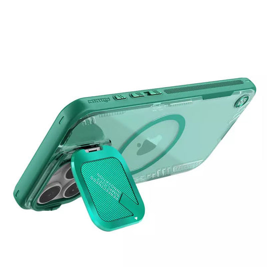 Custodia MagSafe per Apple iPhone 16 Pro Max, Nillkin, Iceblade Prop (senza ritaglio per fotocamera), Verde