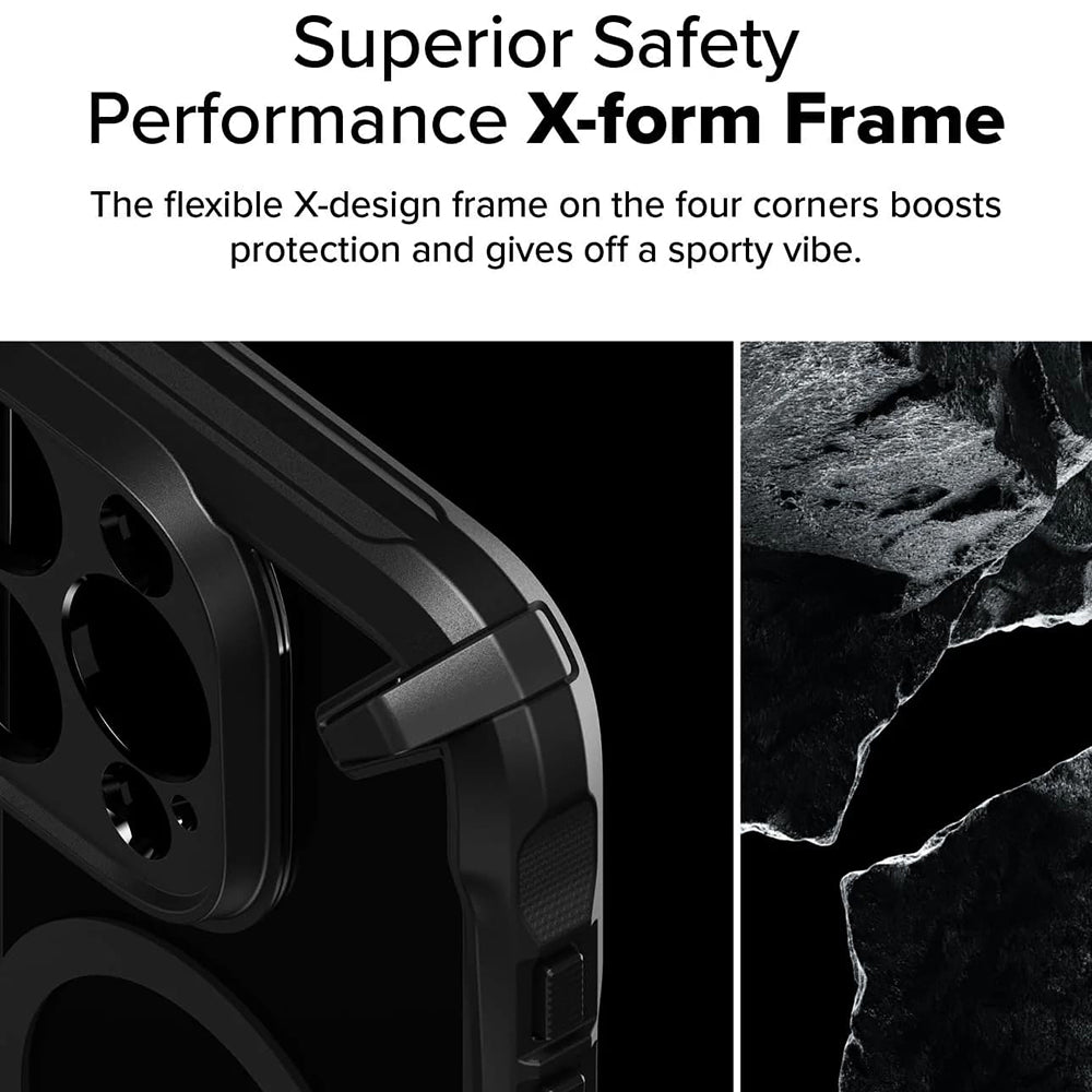 Custodia MagSafe per Apple iPhone 16 Pro Max, Ringke, Fusion X, Nera