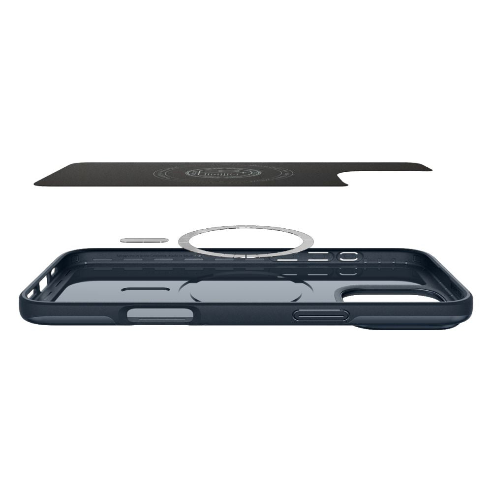 Custodia MagSafe per Apple iPhone 16 Pro Max, Spigen, Thin Fit, Blu