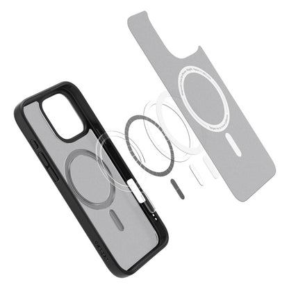MagSafe Case for Apple iPhone 16 Pro Max, Spigen, Ultra Hybrid, Satin Black ACS08003