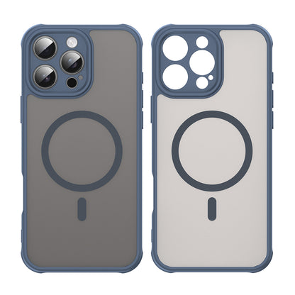 Custodia MagSafe per Apple iPhone 16 Pro Max, Techsuit, HaloFrost II, Blu Navy