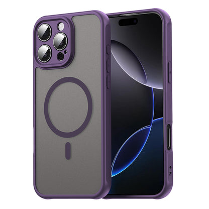 Custodia MagSafe per Apple iPhone 16 Pro Max, Techsuit, HaloFrost II, Viola