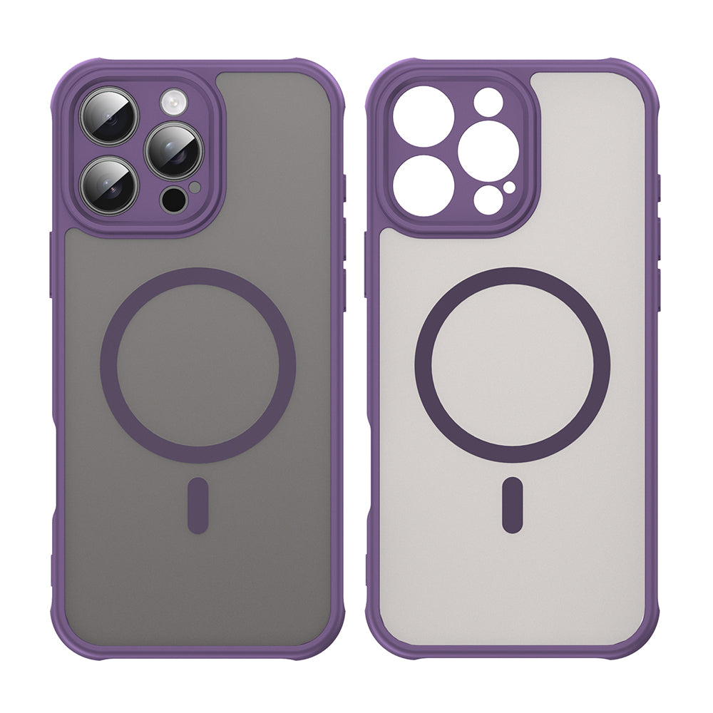 Custodia MagSafe per Apple iPhone 16 Pro Max, Techsuit, HaloFrost II, Viola