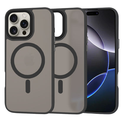 Custodia MagSafe per Apple iPhone 16 Pro Max, Techsuit, HaloFrost, Nera