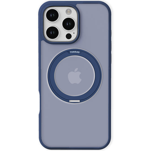 Custodia MagSafe per Apple iPhone 16 Pro Max, Torras, Ostand Pro, Blu navy