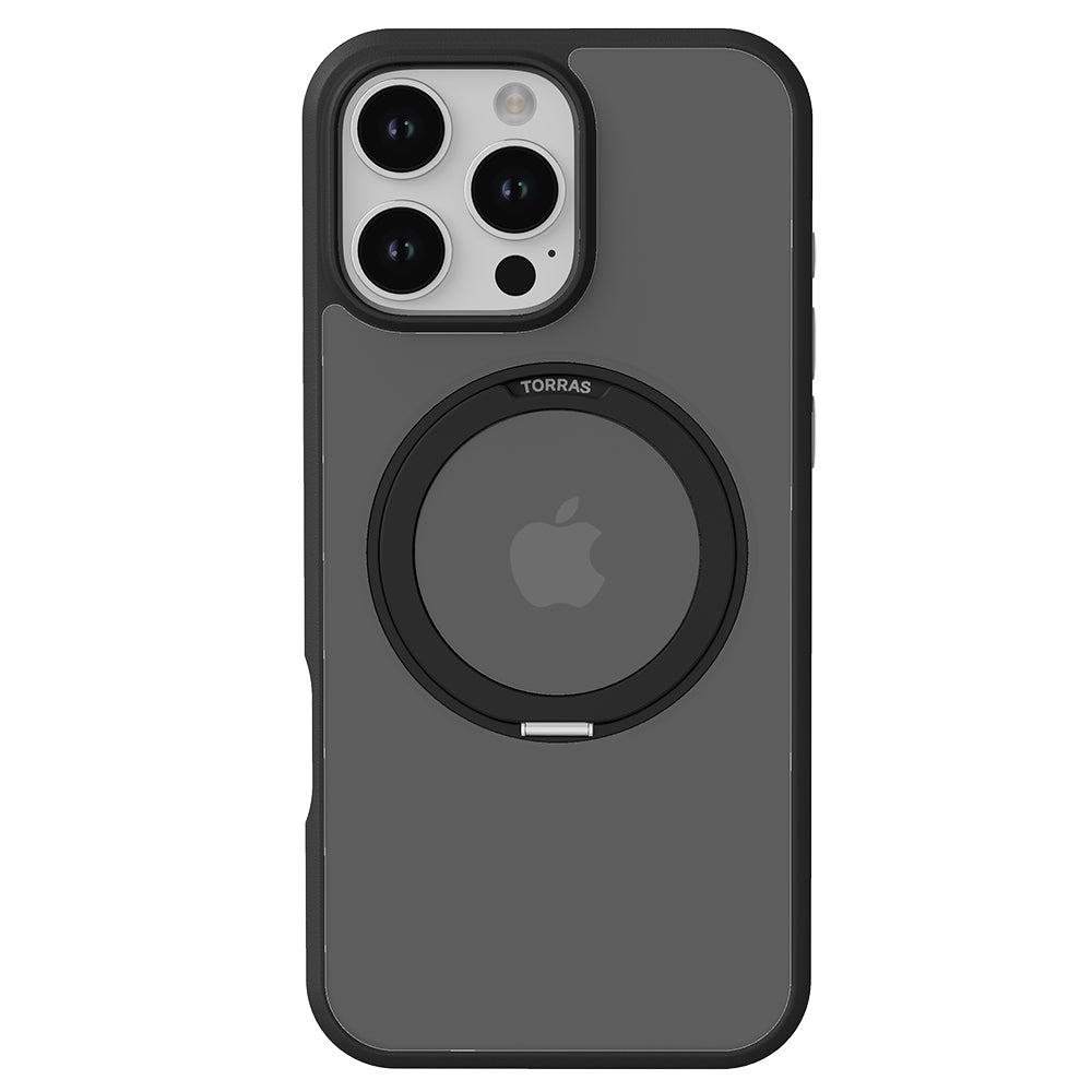 Custodia MagSafe per Apple iPhone 16 Pro Max, Torras, Ostand Pro, Nera