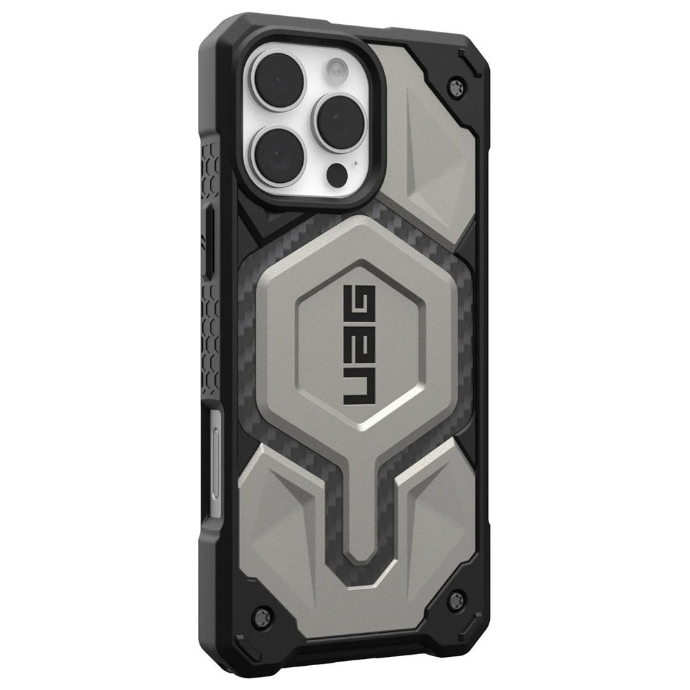 Custodia MagSafe per Apple iPhone 16 Pro Max, Urban Armor Gear, Monarch Pro, Grigio