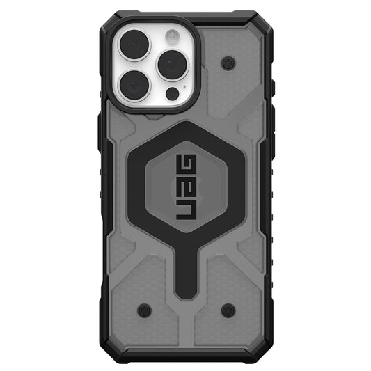 Custodia MagSafe per Apple iPhone 16 Pro Max, Urban Armor Gear, Pathfinder Clear, Grigio