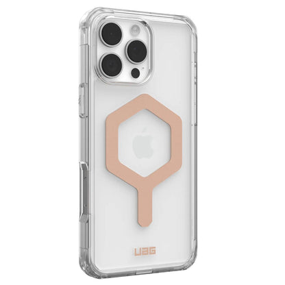 Custodia MagSafe per Apple iPhone 16 Pro Max, Urban Armor Gear, Plyo, Rosa Dorato
