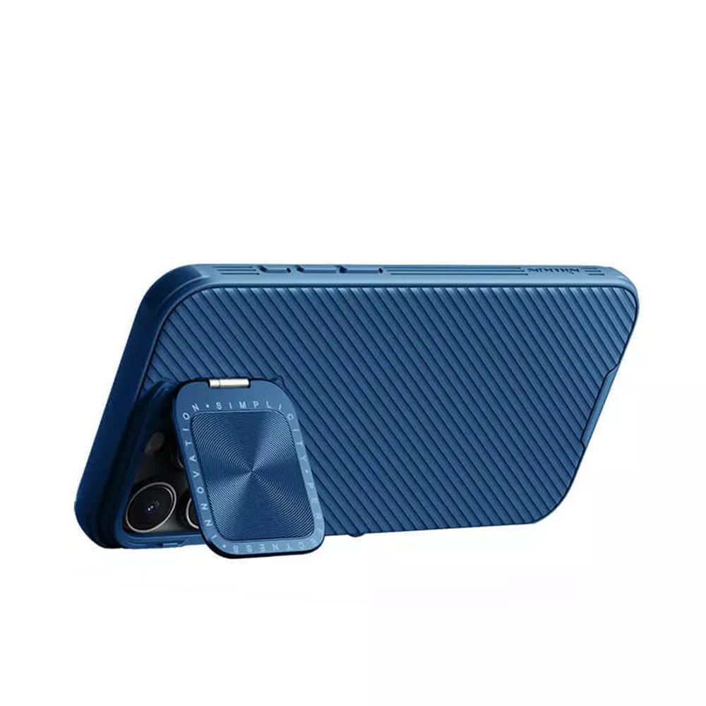 Custodia MagSafe per Apple iPhone 16 Pro, Nillkin, CamShield Prop, Blu