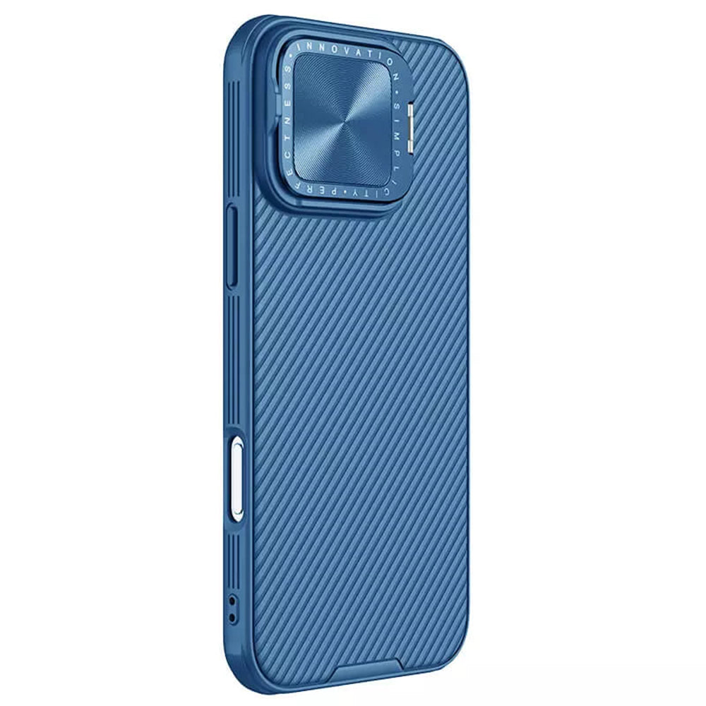 Custodia MagSafe per Apple iPhone 16 Pro, Nillkin, CamShield Prop, Blu