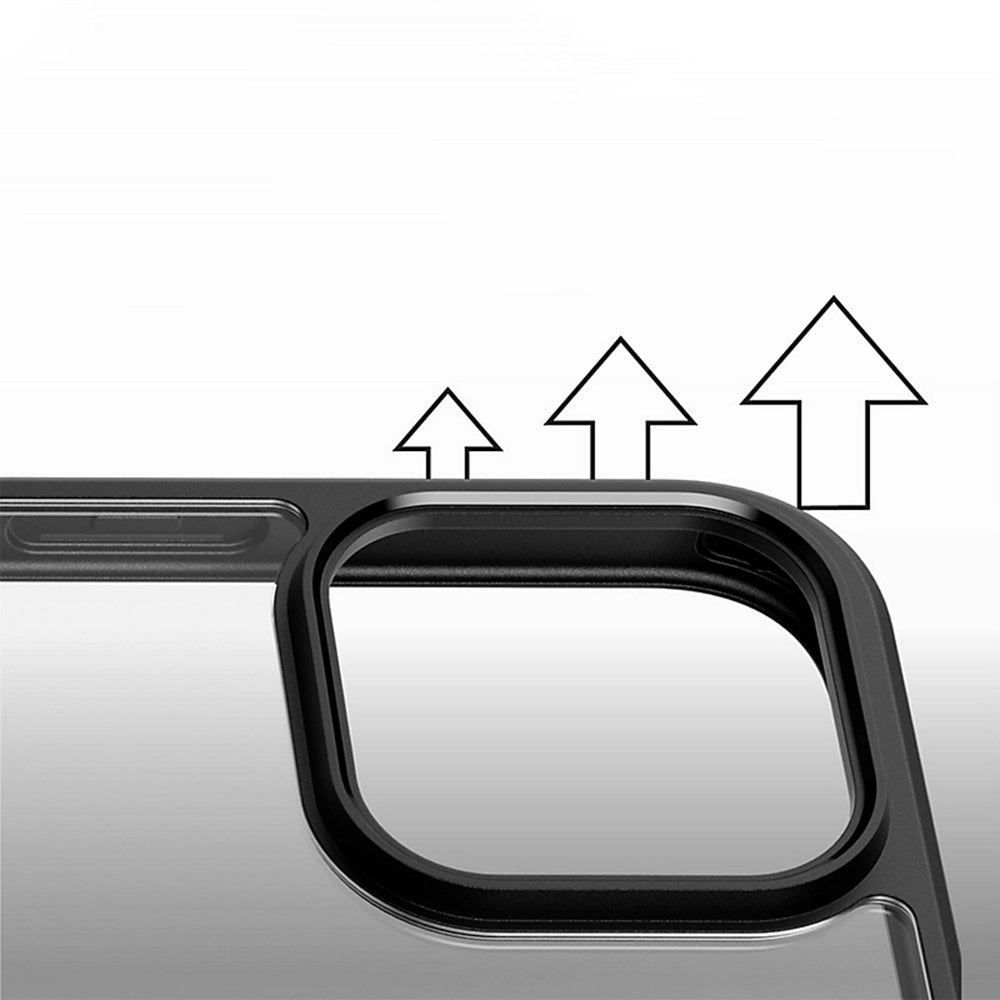 Custodia MagSafe per Apple iPhone 16 Pro, PanzerGlass, Frame, Trasparente Nera