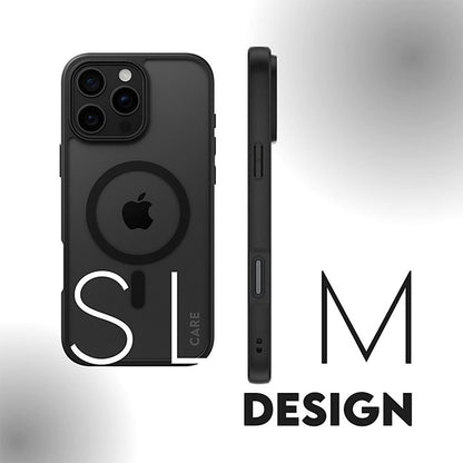 Custodia MagSafe per Apple iPhone 16 Pro, PanzerGlass, Frame, Trasparente Nera