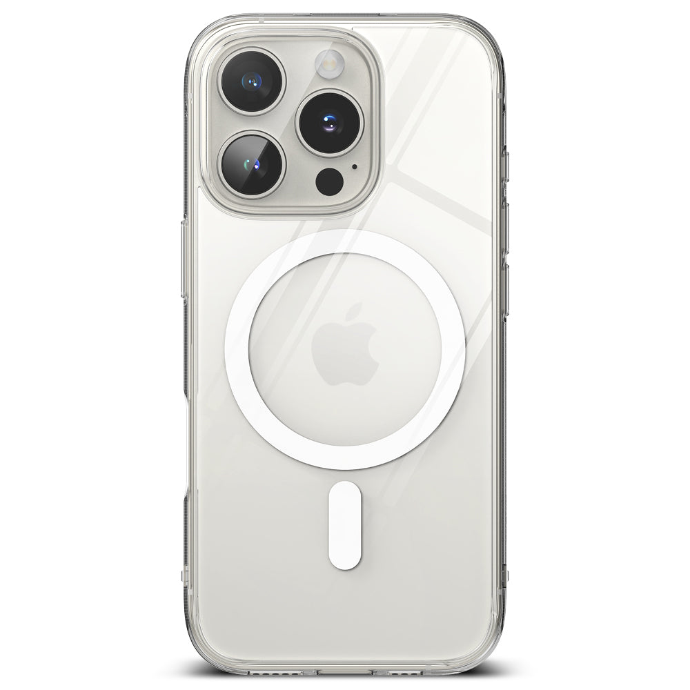 Custodia MagSafe per Apple iPhone 16 Pro, Ringke, Fusion, Trasparente