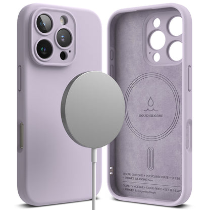 Custodia MagSafe per Apple iPhone 16 Pro, Ringke, Silicone, Viola