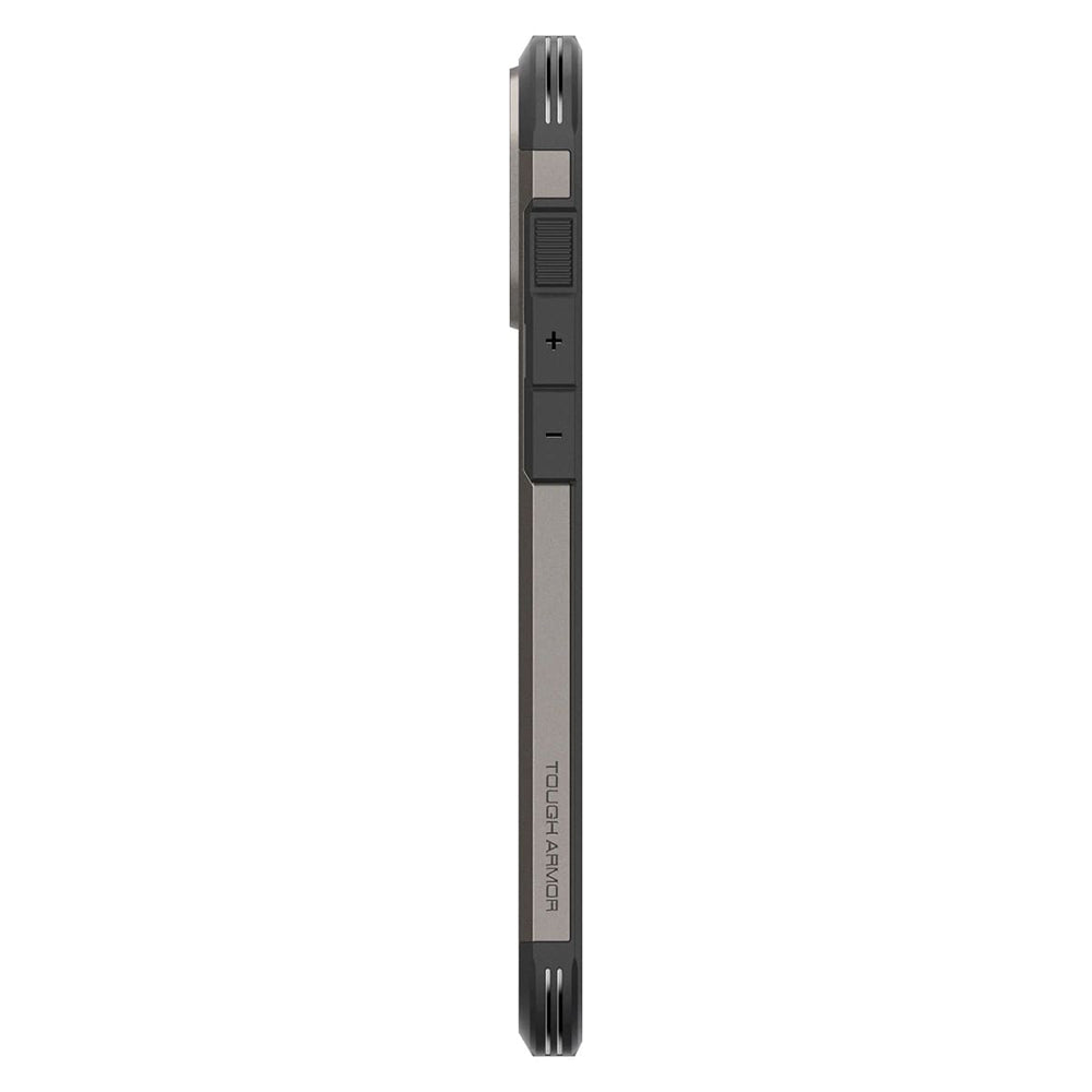 Custodia MagSafe per Apple iPhone 16 Pro, Spigen, Tough Armor, Grigio ACS08145