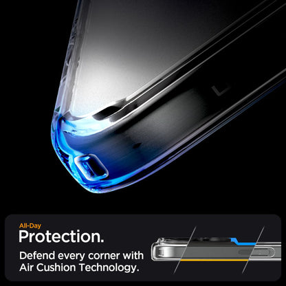 Custodia MagSafe per Apple iPhone 16 Pro, Spigen, Ultra Hybrid, Trasparente Satinata ACS08133