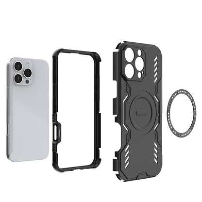 Custodia MagSafe per Apple iPhone 16 Pro, Techsuit, ArmorMag, Blu