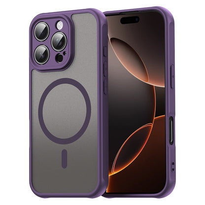 Custodia MagSafe per Apple iPhone 16 Pro, Techsuit, HaloFrost II, Viola
